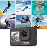 Camera de Acțiune Madynik™ 4K 60FPS – Ecran Dublu Touch 2"+1.3", WiFi, Unghi 170°, 2 Baterii, Geantă de Transport - imagine 2