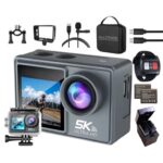 camera actiune 5K microfon wireless