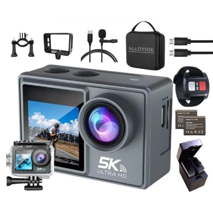 camera actiune 5K microfon wireless