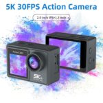 Camera de Acțiune Madynik™ 5K 30FPS Premium – Ecran Dublu Touch, WiFi, Unghi 170°, 2 Baterii, Geantă Transport - imagine 4