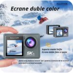 Camera de Acțiune Madynik™ 5K 30FPS cu Microfon Wireless – Ecran Dublu Touch, Unghi 170°, WiFi, Waterproof - imagine 5