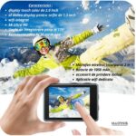 Camera de Acțiune Madynik™ 5K 30FPS cu Microfon Wireless – Ecran Dublu Touch, Unghi 170°, WiFi, Waterproof - imagine 14
