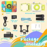 Camera de Acțiune pentru Copii Madynik™ HD 1080P – Ecran IPS 2", Rezistentă la Apă, Card 32GB, Albastru - imagine 6