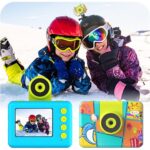 Camera de Acțiune pentru Copii Madynik™ HD 1080P – Ecran IPS 2", Rezistentă la Apă, Card 32GB, Albastru - imagine 2