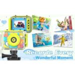 Camera de Acțiune pentru Copii Madynik™ HD 1080P – Ecran IPS 2", Rezistentă la Apă, Card 32GB, Albastru - imagine 11