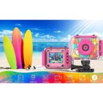 Camera de Acțiune pentru Copii Madynik™ HD 1080P – Ecran IPS 2", Rezistentă la Apă, Card 32GB, Roz - imagine 10