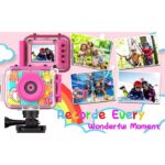 Camera de Acțiune pentru Copii Madynik™ HD 1080P – Ecran IPS 2", Rezistentă la Apă, Card 32GB, Roz - imagine 8