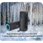 Boxă Portabilă Madynik™ Bluetooth 5.3, 4000 mAh – Impermeabilă IP54, TWS, Card MicroSD, USB-C, Lumini RGB, Negru - imagine 19