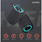 Boxă Portabilă Madynik™ Bluetooth 5.3, 4000 mAh – Impermeabilă IP54, Funcție TWS, MicroSD, USB-C, RGB, Negru (Model 2) - imagine 16