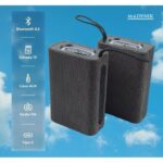 Boxă Portabilă Madynik™ Compactă, Bluetooth 5.3, 2000 mAh – IP54, TWS, MicroSD, USB-C, Lumini RGB, Gri - imagine 4