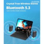 Boxă Portabilă Madynik™ Compactă, Bluetooth 5.3, 2000 mAh – IP54, TWS, MicroSD, USB-C, Lumini RGB, Gri - imagine 14
