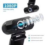 Camera Web Madynik™ Full HD 1080P – Plug & Play, Rotație 360°, Unghi 130°, Microfon Noise-Cancelling, Kit Complet - imagine 5