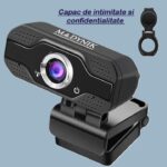 Camera Web Madynik™ Full HD 1080P – Plug & Play, Rotație 360°, Unghi 130°, Microfon Noise-Cancelling, Kit Complet - imagine 10