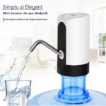 Dozator Electric de Apă Madynik™ pentru Bidon – Portabil, Silențios, Baterie 1200 mAh, Presiune Automată, Încărcare USB - imagine 3