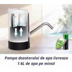 Dozator Electric de Apă Madynik™ pentru Bidon – Portabil, Silențios, Baterie 1200 mAh, Presiune Automată, Încărcare USB - imagine 4