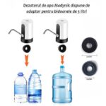Dozator Electric de Apă Madynik™ cu 2 Adaptoare Universale – Portabil, Silențios, Baterie 1200 mAh, USB - imagine 4