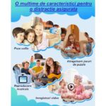 Aparat Foto Digital Madynik™ pentru Copii HD 1080P – Display IPS, Husă Silicon, Card 32GB, Stickere Incluse, Albastru - imagine 5