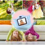 Aparat Foto Digital Madynik™ pentru Copii HD 1080P – Display IPS, Husă Silicon, Card 32GB, Stickere Incluse, Albastru - imagine 11