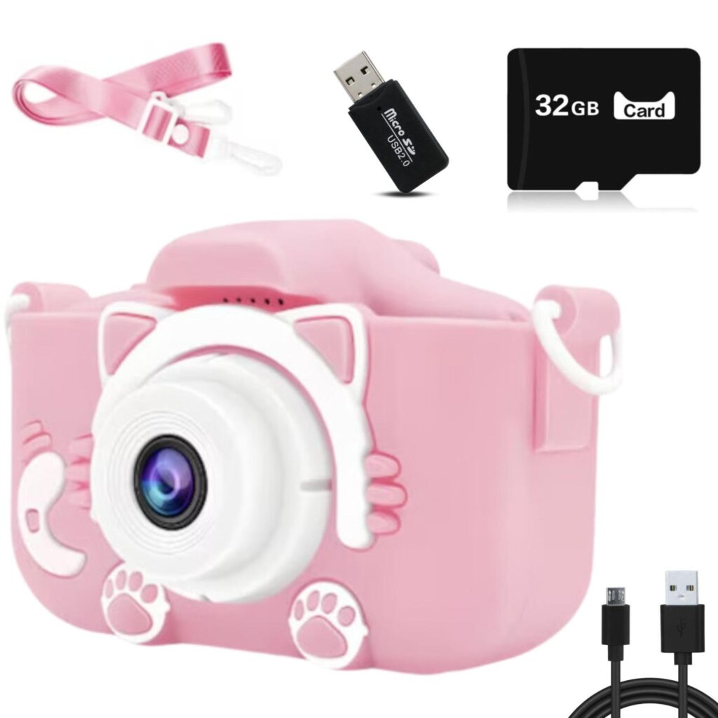 aparat foto digital copii roz