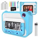 aparat foto copii printare instant albastru