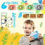 Aparat Foto pentru Copii Madynik™ cu Printare Instantă – HD 1080P, Ecran 2.4", Card 16GB, 3 Role Hârtie, Albastru-Alb - imagine 4