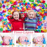 Aparat Foto pentru Copii Madynik™ cu Printare Instantă – HD 1080P, Ecran 2.4", Card 16GB, 3 Role Hârtie, Roz-Alb - imagine 2