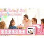 Aparat Foto pentru Copii Madynik™ cu Printare Instantă – HD 1080P, Ecran 2.4", Card 16GB, 3 Role Hârtie, Roz-Alb - imagine 17