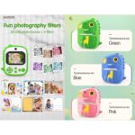 Aparat Foto Madynik™ pentru Copii cu Selfie și Printare Instant – Dual Lens, Zoom 8x, HD 1080P, Ecran 2.4", Card 32GB - imagine 3