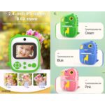 Aparat Foto și Video Madynik™ pentru Copii – Selfie, Printare Instant, Dual Lens, Zoom 8x, HD 1080P, Card 32GB (Varianta 3) - imagine 5
