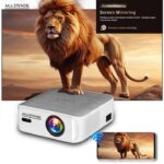 Videoproiector Madynik™ Full HD 1080P, 600 ANSI Lumeni – WiFi 6, Bluetooth, Android 11, 2 Difuzoare, Trepied Inclus - imagine 5
