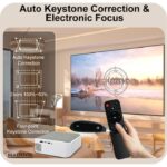 Videoproiector Madynik™ Full HD 1080P, 600 ANSI Lumeni – WiFi 6, Bluetooth, Android 11, 2 Difuzoare, Trepied Inclus - imagine 10