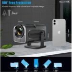 Videoproiector Smart Madynik™ cu WiFi 6 și Bluetooth 5.0 – Android 11, Proiecție LED până la 130", Rotație 180° - imagine 5