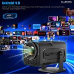 Videoproiector Smart Madynik™ cu WiFi 6 și Bluetooth 5.0 – Android 11, Proiecție LED până la 130", Rotație 180° - imagine 6