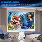 Videoproiector Smart Madynik™ cu WiFi 6 și Bluetooth 5.0 – Android 11, LED 130", Rotație 180°, Alb - imagine 7