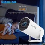 Videoproiector Smart Madynik™ cu WiFi 6 și Bluetooth 5.0 – Android 11, LED 130", Rotație 180°, Alb - imagine 9